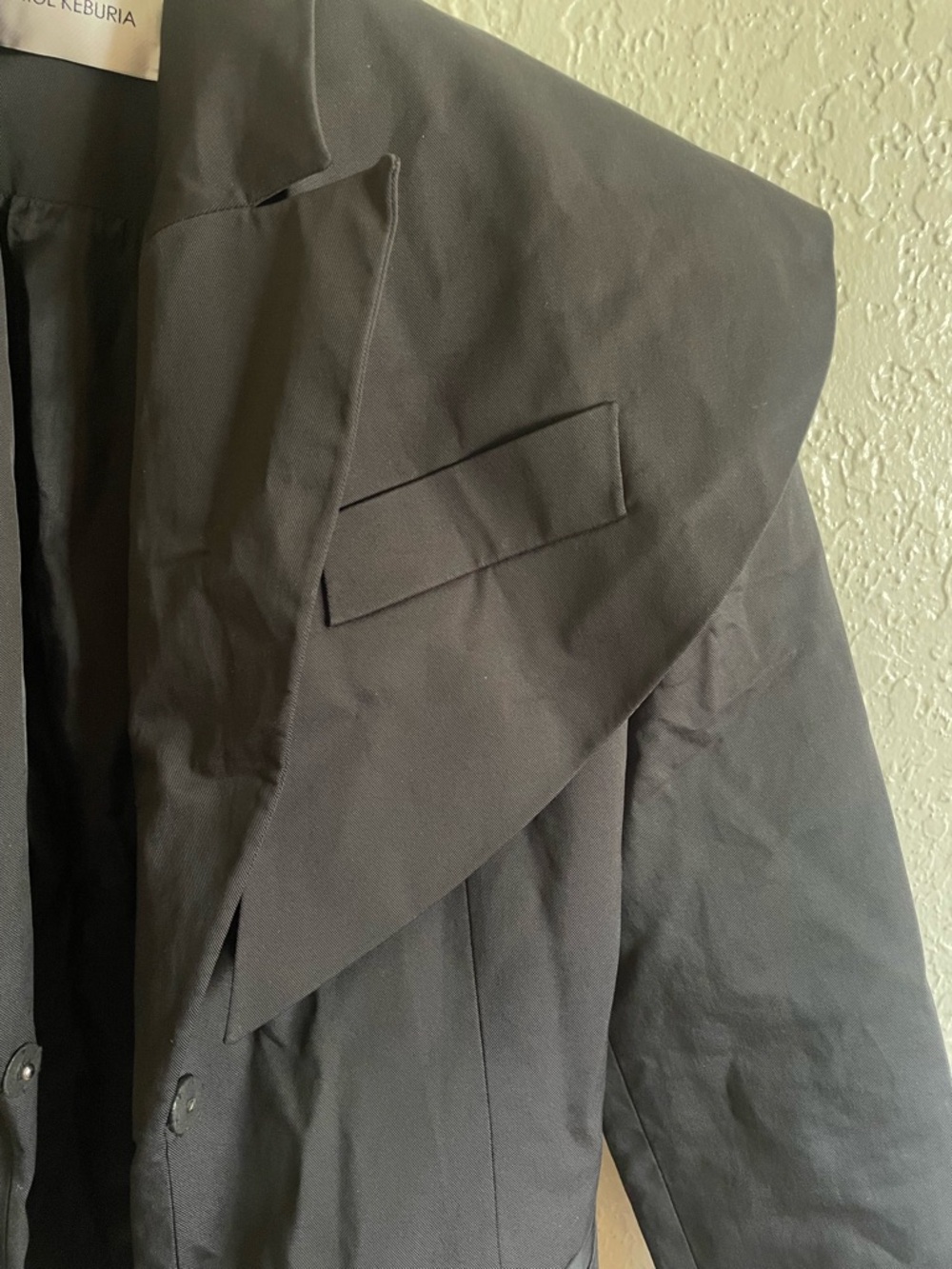 George Keburia Tbilisi Black Women's Blazer Medium - Picture 5 of 9
